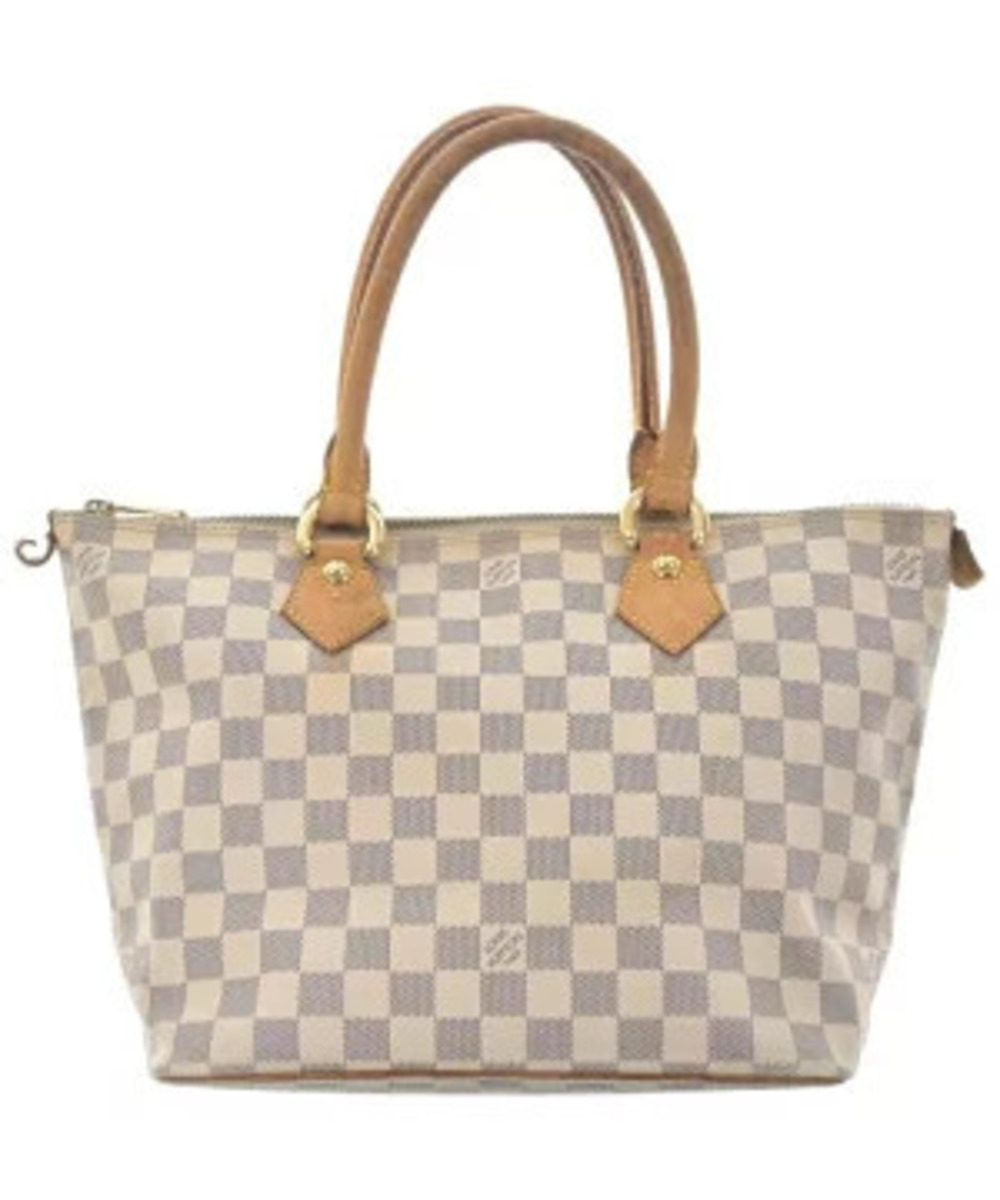 Louis Vuitton Handbag Beige Cream Black Check
